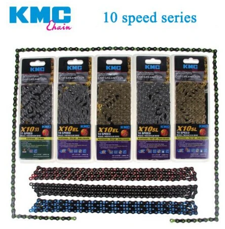 KMC X8 X9 X9sl X10 X10sl X11SL Catena Della 9 S 10 11 Oro для MTB/шоссейного велосипеда SHIMANO 8 velocita 116L цепь |