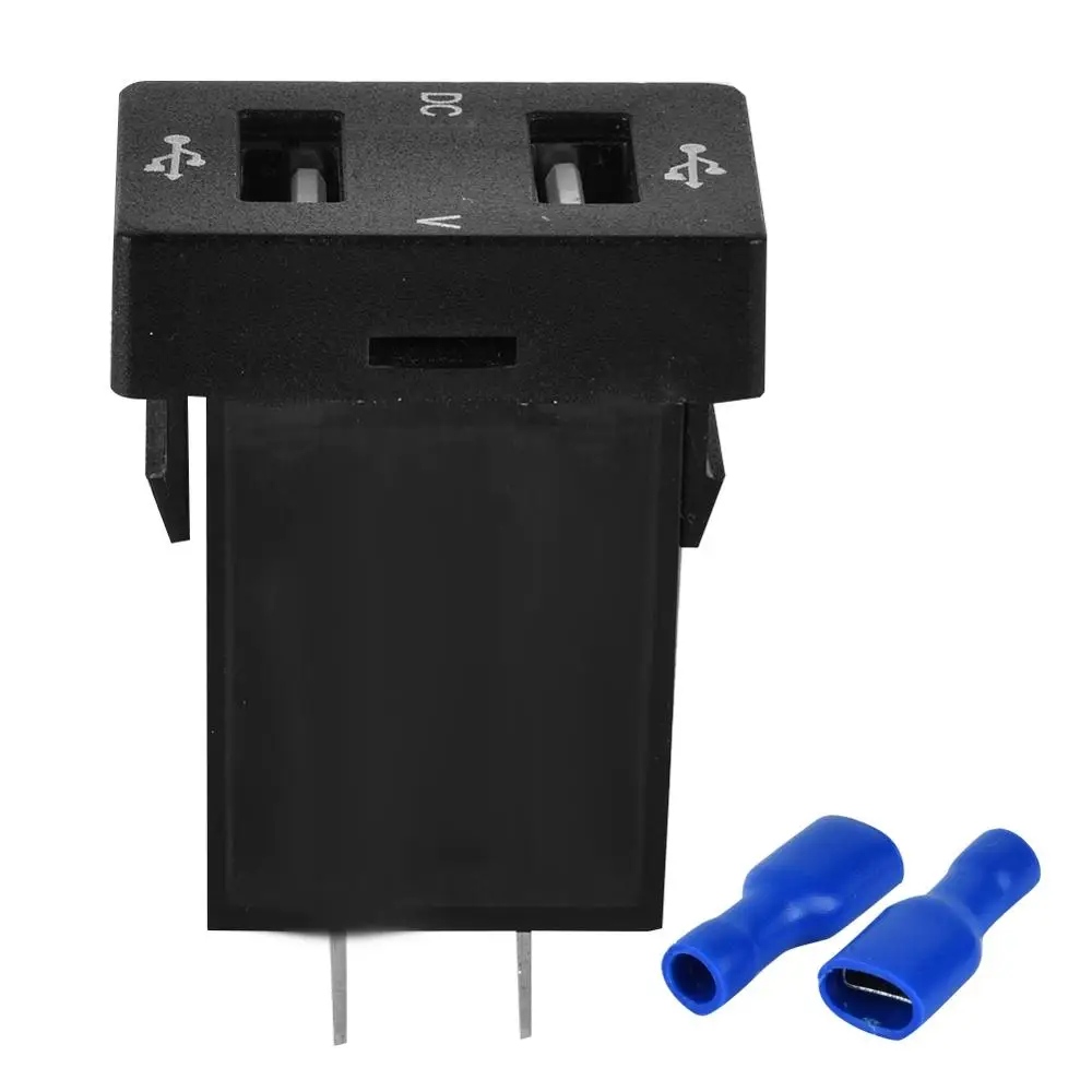 Автомобильное зарядное устройство с двумя USB разъемами 3 1 А 2 usb-порта гнездо для