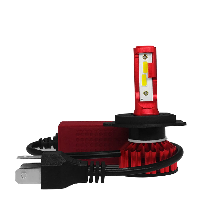 H4 Mini 9003 HB2 100 Вт 12000LM светодиод dob комплект фар Hi/Lo лампы 6000K IP68|Передние LED-фары для