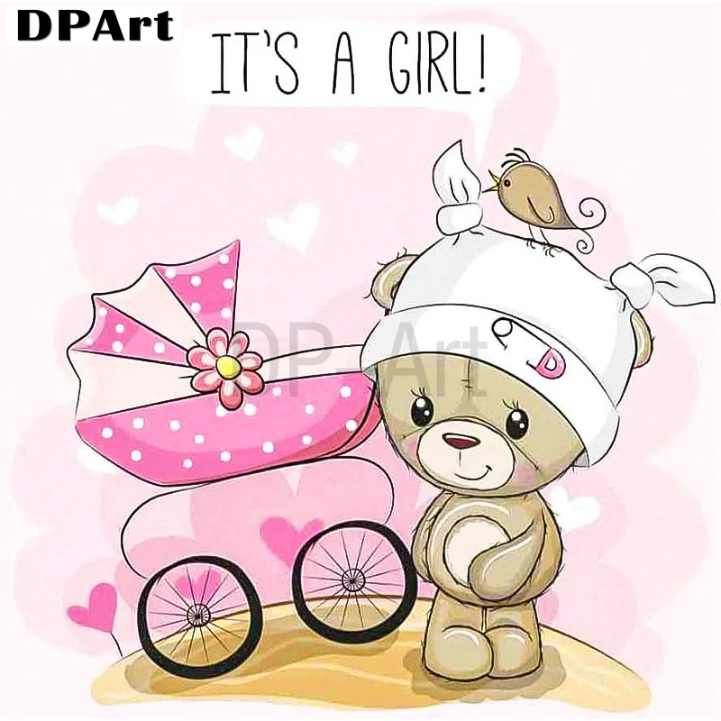 12 Daimond Painting 5D Full Square/Round drill Cartoon Lovely Toy Bear Diamond Rhinestone Crystal Cross Stitch Mosaic Decor M110 - Цвет: 12