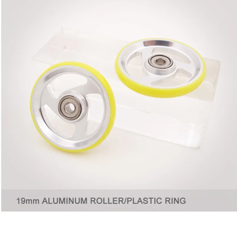 

1 set of 19mm aluminium ball race rollers with hard plastic side ring many color for tamiya mini 4wd racing car 1/32 scale