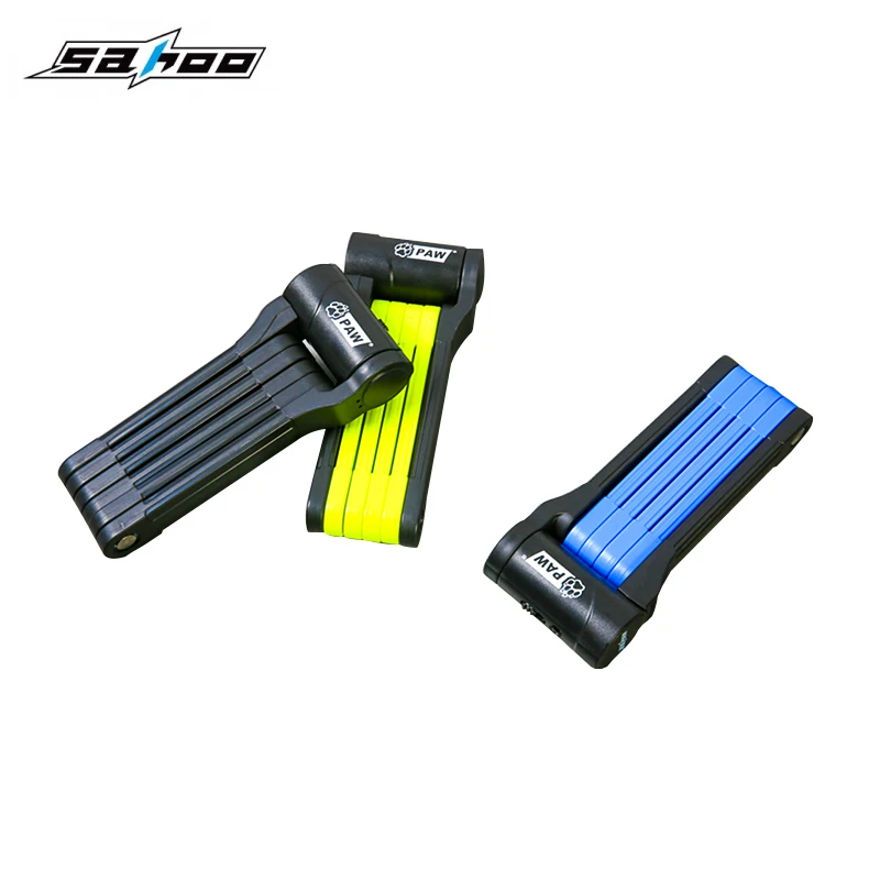 SAHOO 80 см противоугонные складные Велосипедные замки ультра прочные стальные