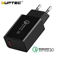 suptec quick charge 3 0 usb charger qc3 0 18w fast charging eu mobile phone wall charger adapter for iphone xiaomi redmi note 7