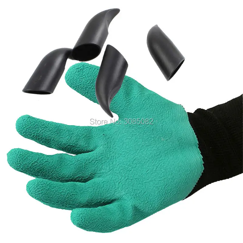 2017 г. Лидер продаж 1 пара латекса строителей сад копать посадки перчатки с 4 ABS