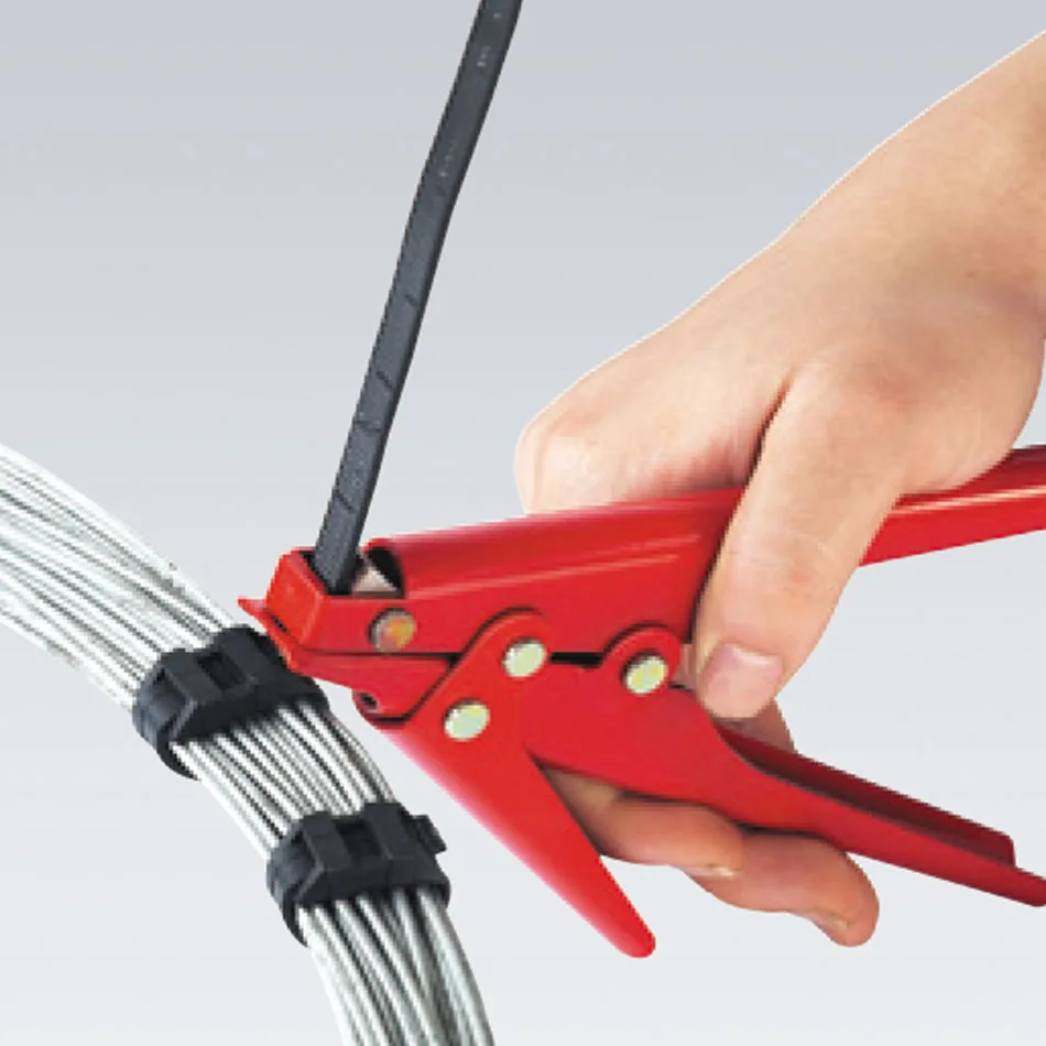 

HS-519 519A Fastening Tool Cable Tie Gun For Nylon Cable Tie Width 2.4-9mm Fastening and Cutting In One Tool and Wires Special