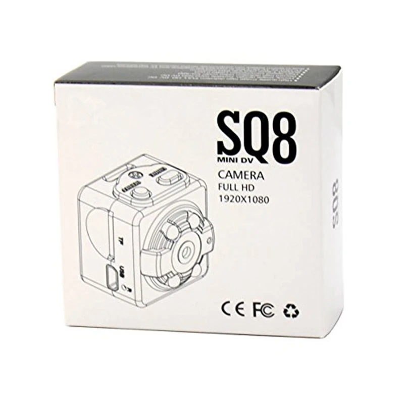 

SQ8 Mini Camera HD 1080P Portable Nanny Cam with Night Vision & Motion Detection for Home and Office Mini Camcorder Indoor DVs