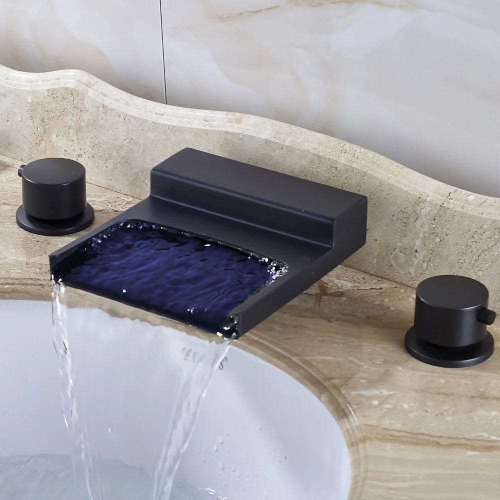 Uythner светодиодный меняющий цвет кран для раковины ванной комнаты смеситель масло