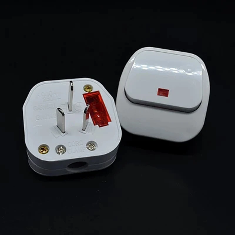 5 шт. AU Switch 250В 10А AC Power Plug с переключателем Штекерная электрическая розетка