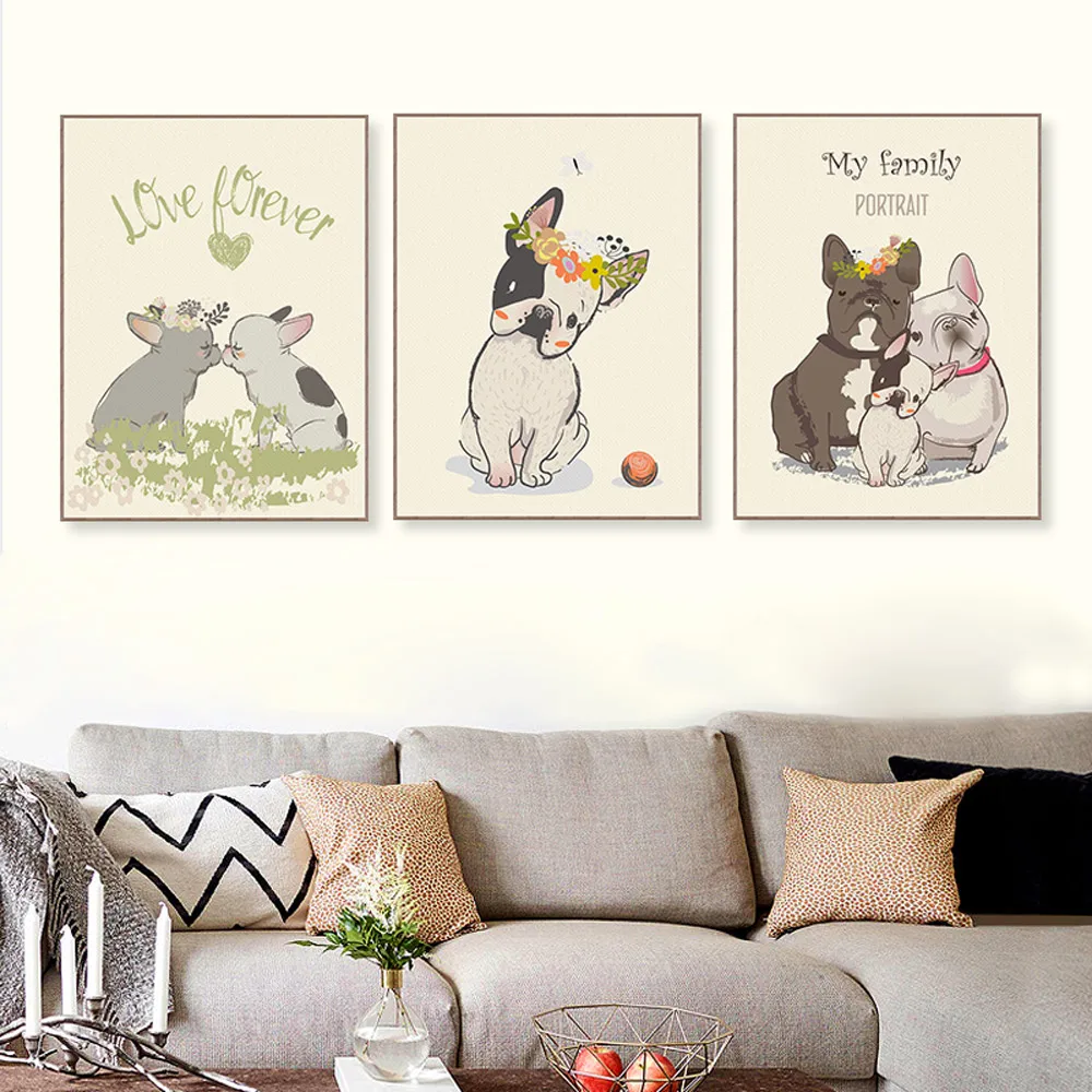 Восхитительный домашний питомец милая собака семья большой художественный