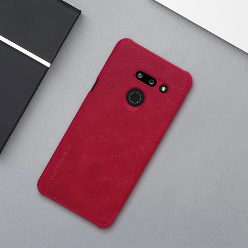 Для LG G8 ThinQ G6 чехол серия Nillkin Qin кожаный флип-чехол Роскошный деловой стиль чехол для телефона Coque для LG G8 ThinQ G6 флип-чехол
