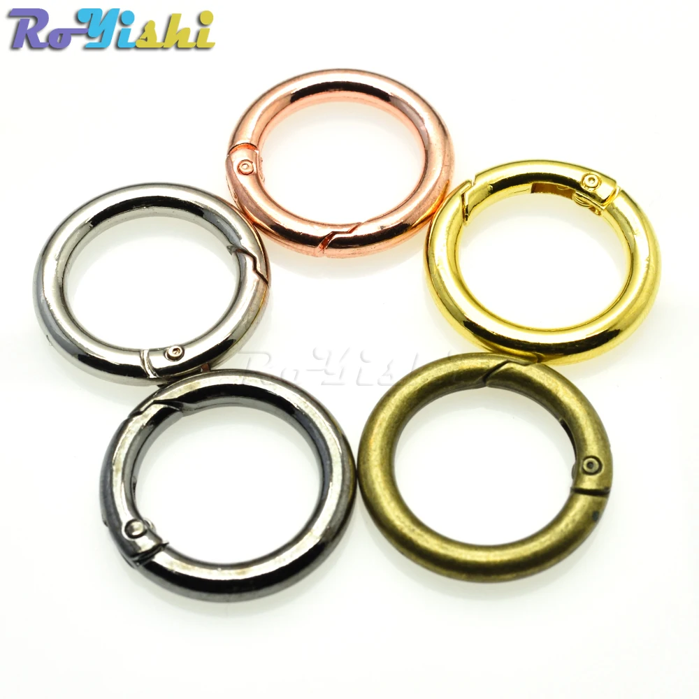 Spring Gate D O Ring Openable Keyring Leather Bag Belt Strap Dog Chain Buckle Snap Clasp Clip Trigger Parts Accessories | Дом и сад