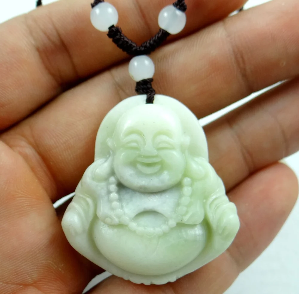 Натуральный камень кварц кристалл ручной работы статуя Будды амулет кулон для diy