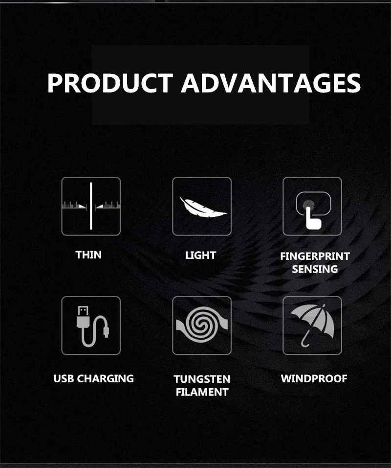 Yooap Ultra-thin Electric Lighter 0.4cm Metal Frosted Windproof Display Touch Switch Double Sided Creative Cigarette Usb Lighter