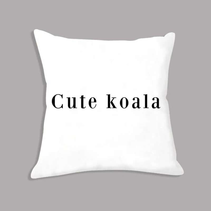 Плюшевая подушка милая декоративная Koala для дивана домашнего декора 45 см x