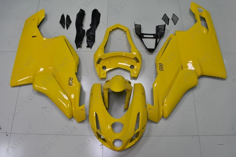 Боди для DUCATI 749 2003 2004 Желтый корпус наборы Abs обтекатель 749R 03|Полные комплекты