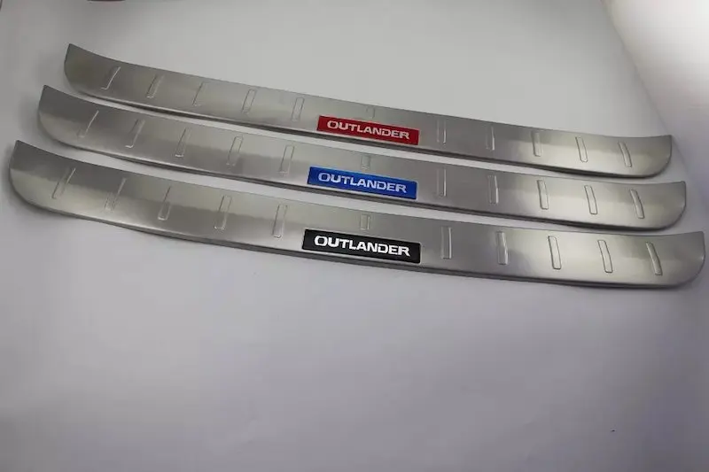Для Mitsubishi Outlander защита заднего бампера задний порог Накладка из нержавеющей стали аксессуары для стайлинга автомобилей