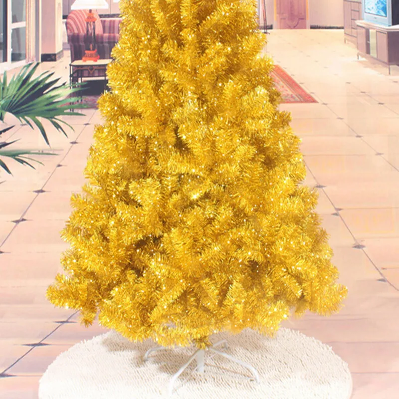 4 размера Дерево Санта Клауса ПВХ материал Золотая Рождественская елка вечеринка
