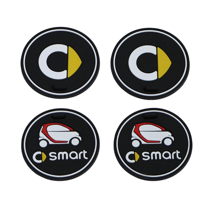 Коврики для чашки нескользящий коврик Mercedes Smart Fortwo Forfour 453 451 450 флуоресцентные