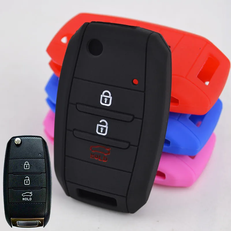 3 4 кнопки силиконовый чехол для ключей Fob подходит Kia Sportage Cerato Optima k5 Rio Carens Rondo Cee 'd