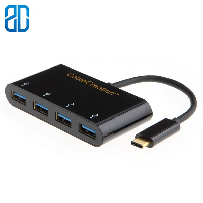 USB C на 4 порта 3 0 адаптер для передачи данных совместимый с MacBook Pro Air Pixel Dell XPS 13/15 Lenovo