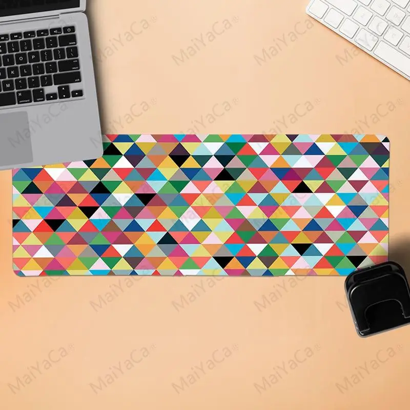

MaiYaCa New Arrivals Geometric Rubber PC Computer Gamer Mousepad Desk Mat Locking Edge for CS GO LOL Dota mousepad