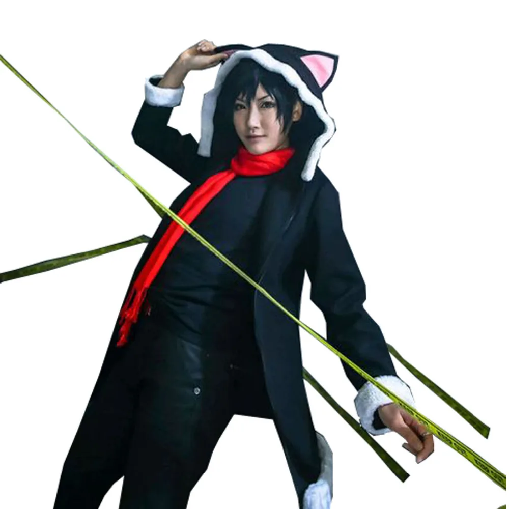 2017 Durarara Cos Орихара Изая берберберская флисовая черная толстовка с кошачьими