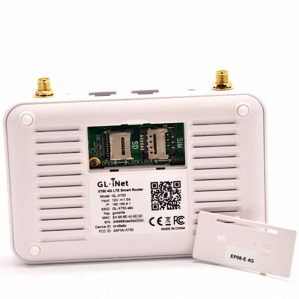 Интеллектуальный беспроводной роутер GL.iNet 802.11ac 750 Мбит/с 4G LTE SIM карта OpenWrt Router + mini