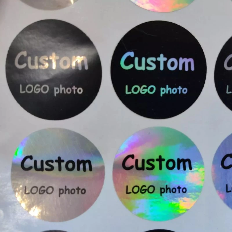 Silver laser 100, Silver laser Customized text logo, Wedding Stickers, Invitations Seals, Candy Favors Gift Boxes Labels, On White Adhesive - Цвет: Silver laser