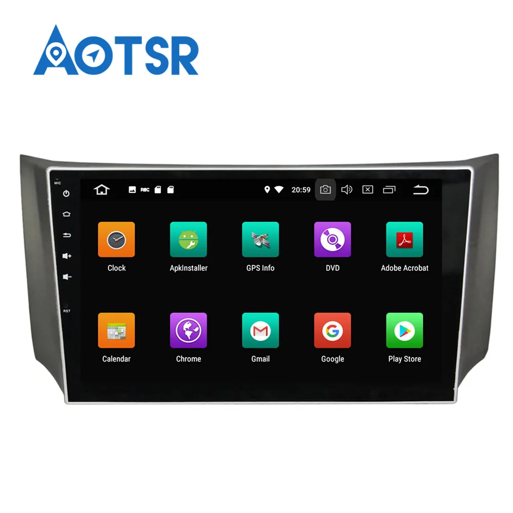 Автомобильный GPS радиоплеер 10 2 дюймов Android 8 0 для Nissan Sylphy B17 Sentra 2012 + с