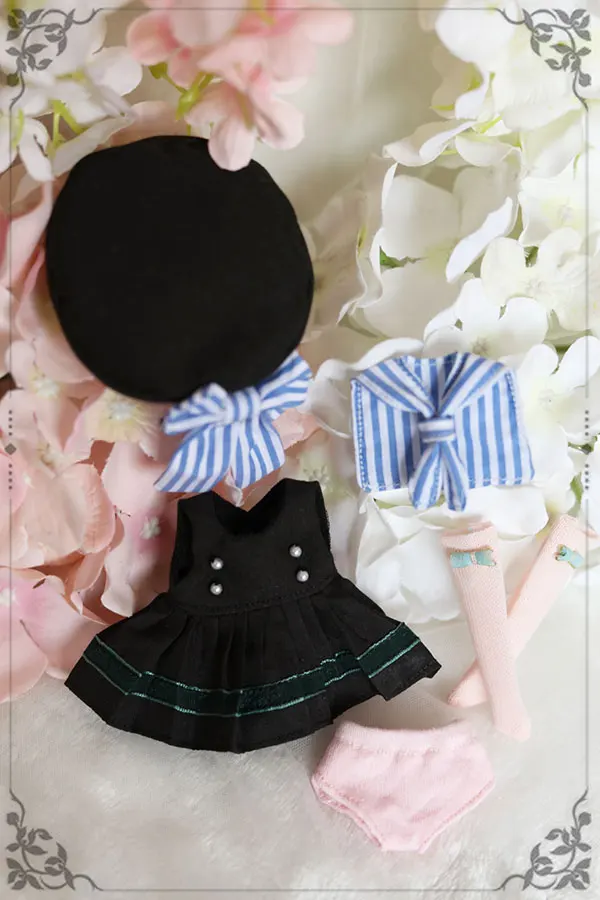 BJD Кукла одежда костюм черная в западном стиле моряка для 1/6 1/8 Imda3.0 Одежда