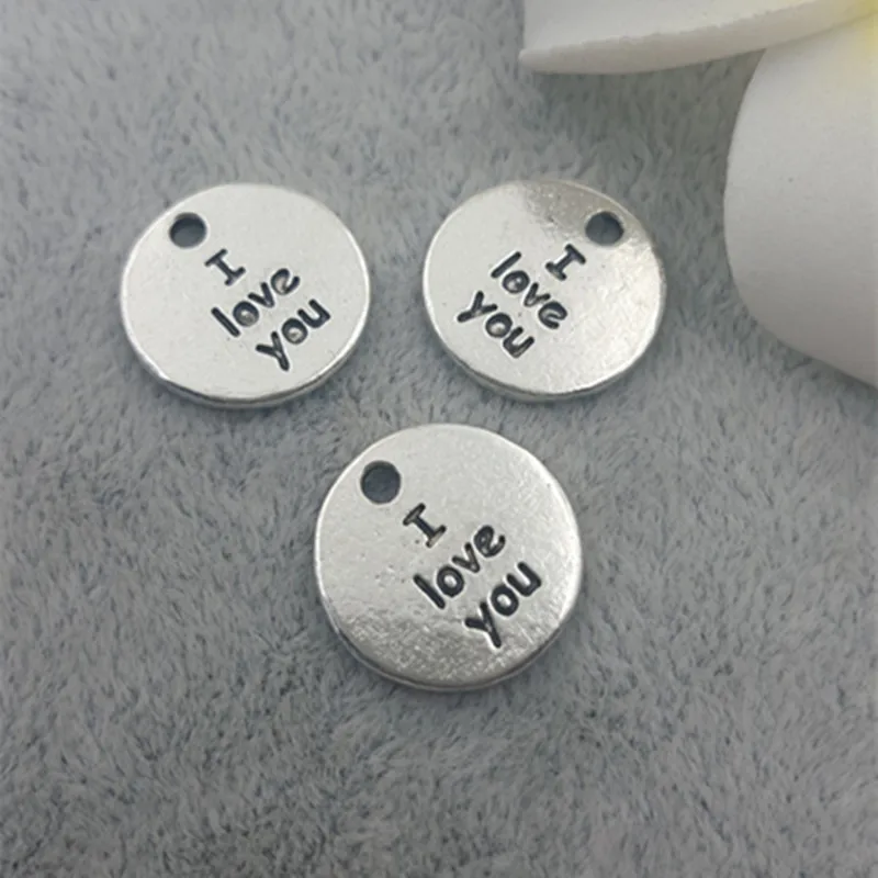 20 шт./партия посеребренные подвески в античном стиле диаметр 15 мм