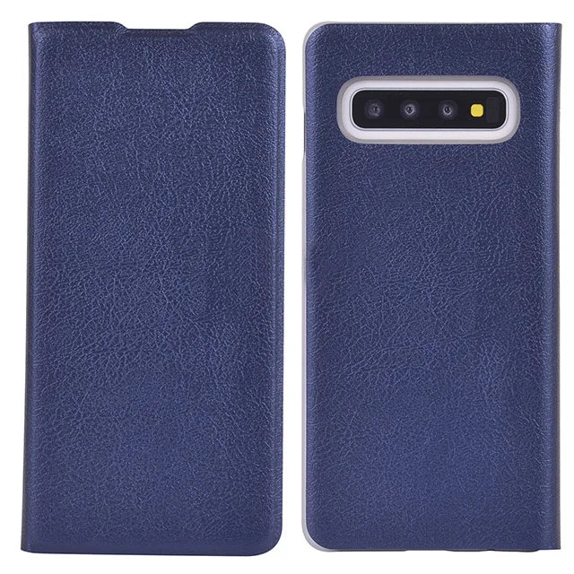 Dark Blue Кожаный Чехол-книжка Бумажник чехлы на samsung Galaxy S10 плюс S10E 5G S9 M10 M20 J4 J6 A6 A8 плюс A7 A10 A70 A 6 7 8 10 70 M 20 S 10 10e 9 Роскошный Противоударный чехол С карманом для пластиковых карт - Цвет: Dark Blue