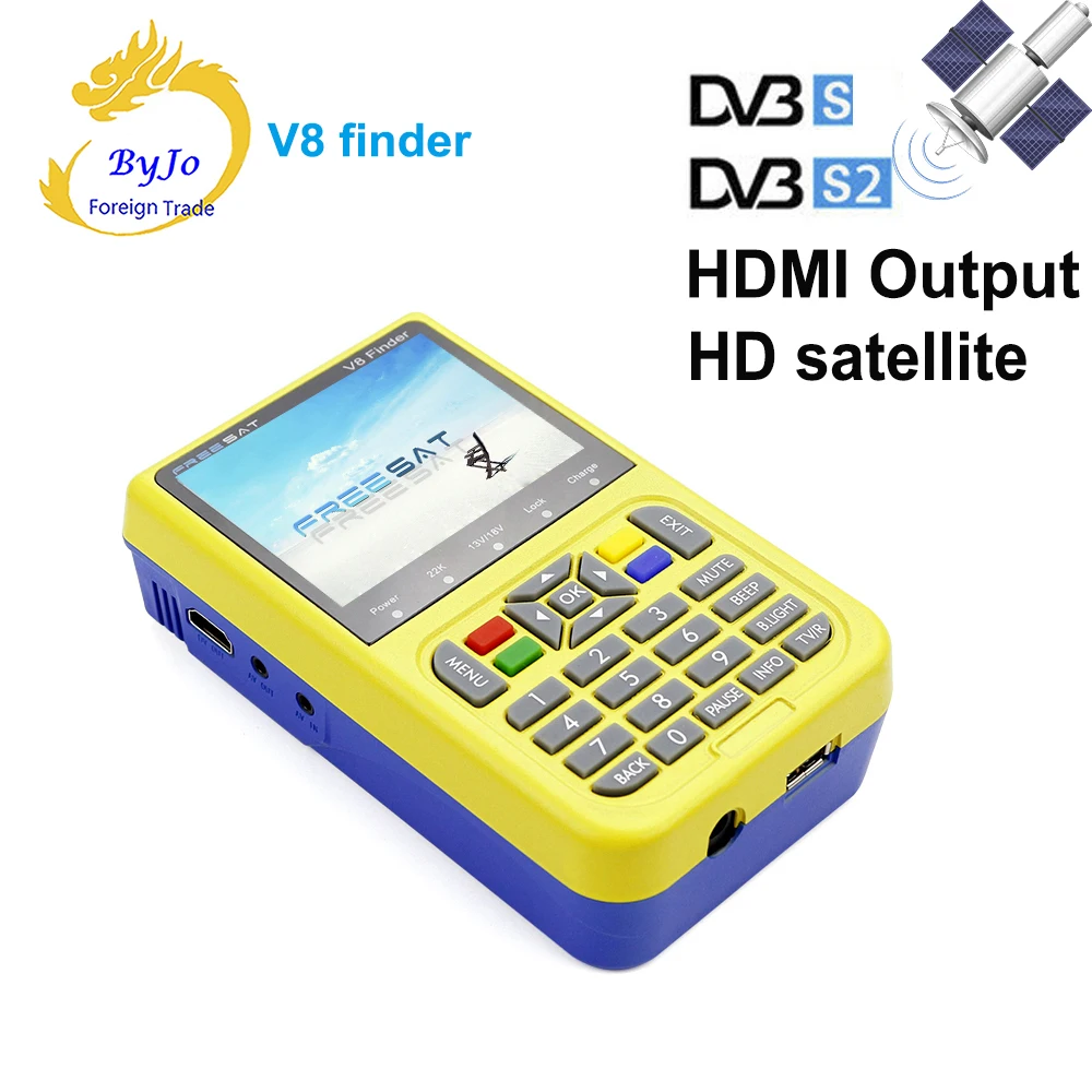 Freesat v8 HDMI Портативный видоискатель с ЖК экраном 3 5 дюйма|hd satellite finder|sat finder dvb-s2satellite