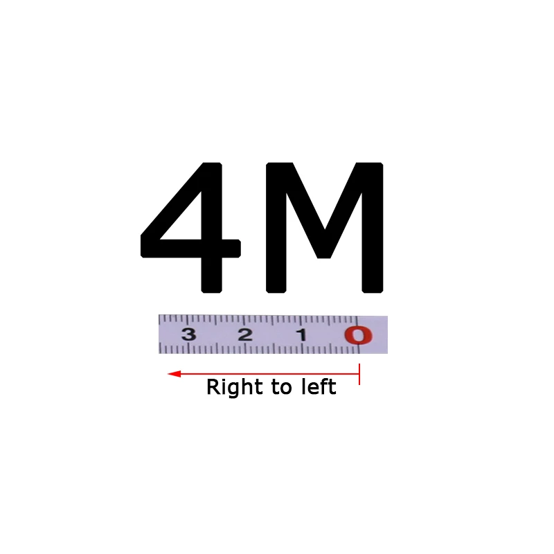 4M-RTL Самоклеящаяся измерительная лента Метрическая 0,9 м-10 м Торцовочная измерительная лента стальная линейка для Т-образной дорожки станок пила стол Деревообрабатывающие инструменты - Цвет: 4M-RTL