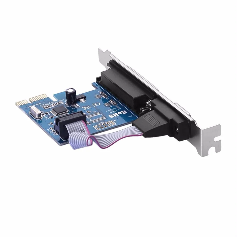 RS232 RS-232 последовательный порт COM и DB25 принтер параллельный LPT к PCI-E PCI Express адаптер