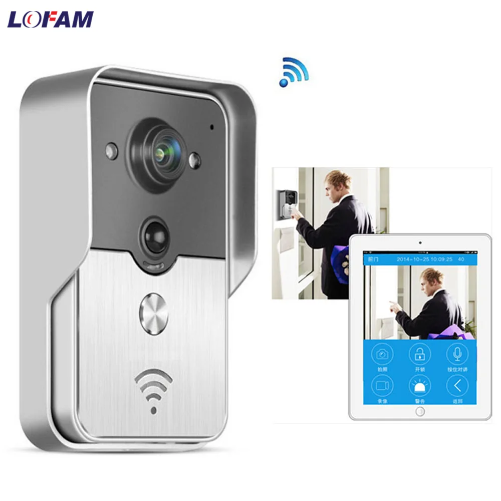 IP видеодомофон LOFAM 720P Wi Fi ночное видение|bell bell|bell wirelessbell wifi |