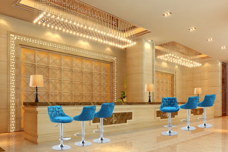 Cafe House стул отеля Офис чай с молоком номер стула синий цвет кофе Бесплатная