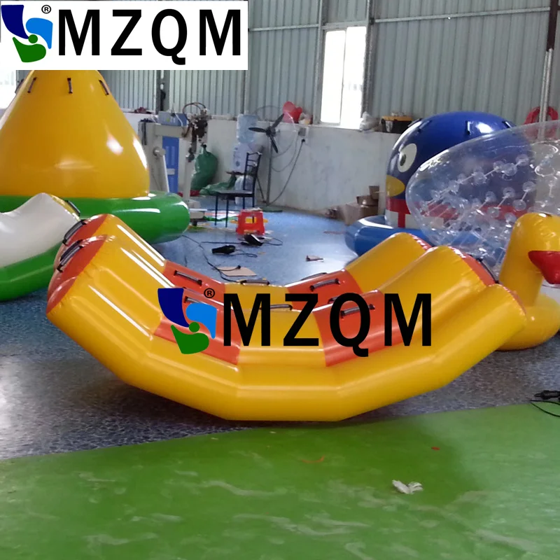 MZQM 2,4X1,75 м популярная надувная качалка для аквапарка надувные водные качели надувная, двойная качалка