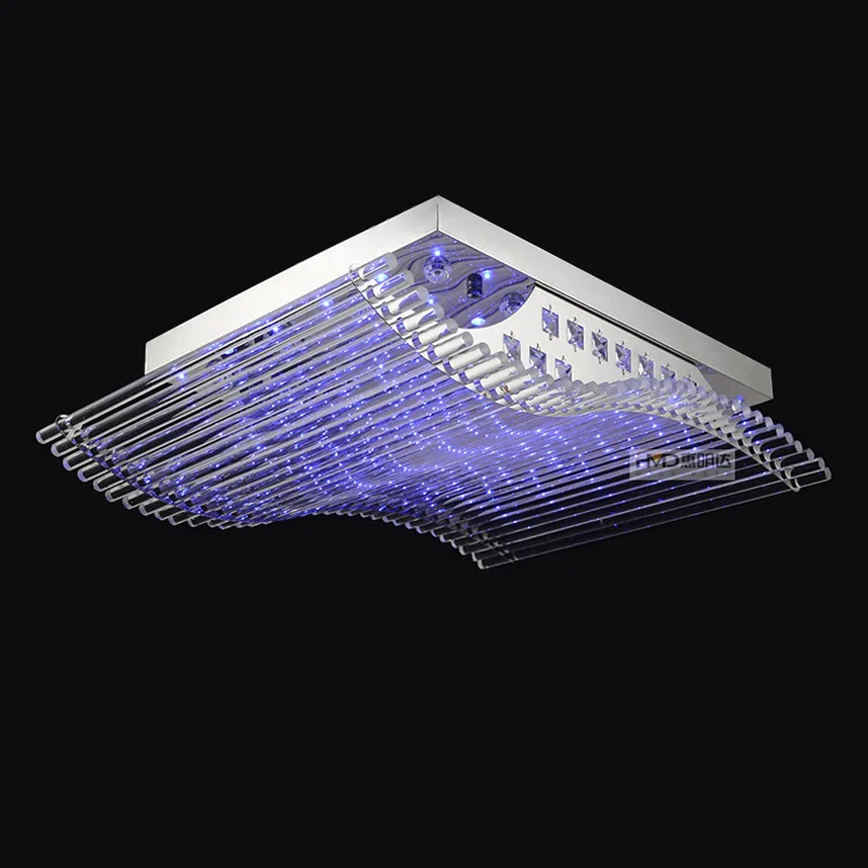 

Потолочный светильник для столовой, стеклянная парусина, роскошный светодиодный светильник 20 Вт, l25,6 дюйма x W18.9 дюйма x H8.27 дюйма, современная хрустальная лампа для потолка в гостиную