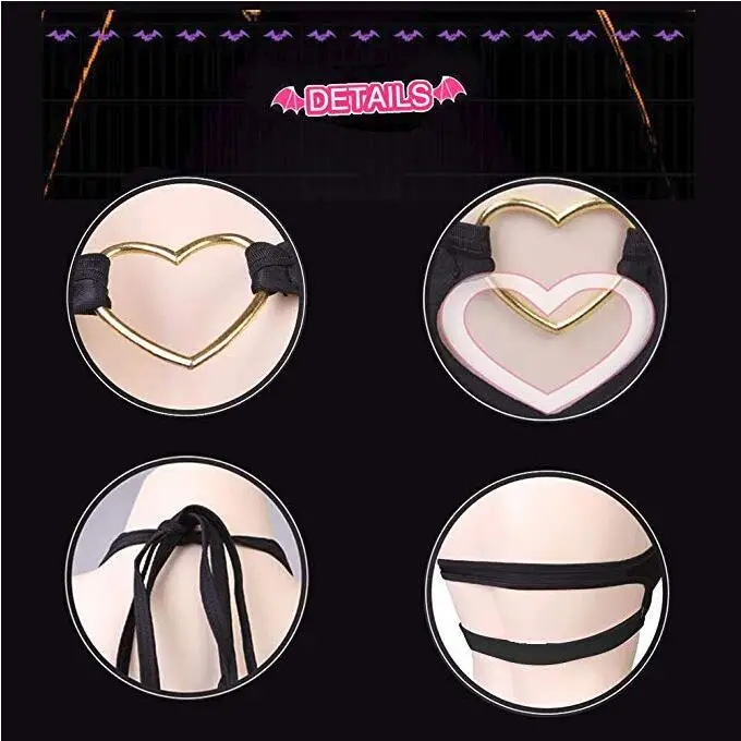 Women Anime Bikini Swimsuit Two Piece Devil Costumes Sexy Leather Lingerie Outfit Best halloween Bodysuit for Girls Instagram