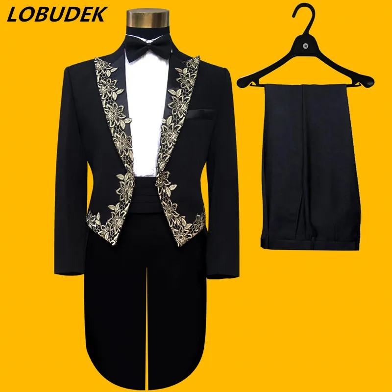 

(jacket+pants) suit set prom over the national male costume stage blazer wedding dress trousers party formal outfit tuxedo show