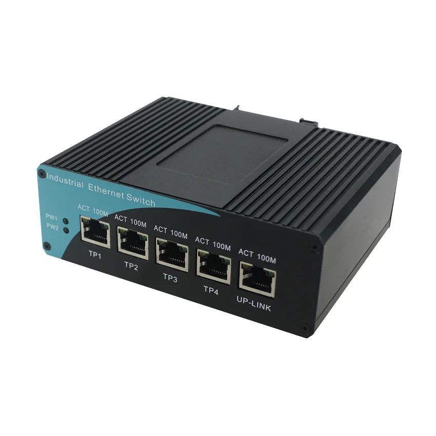 Промышленный Коммутатор ethernet WangLink 5 портов 10/100M 40 + 85C широкий коммутатор с рабочей