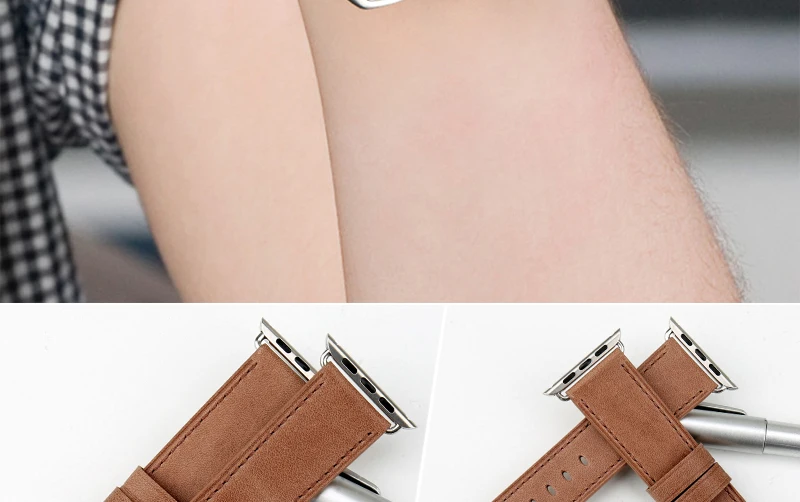 Ремешок для часов MAIKES для Apple Watch, ремешок 44 мм, 40 мм, 42 мм, 38 мм, серия 4, 3, 2, iwatch, качественный ремешок из коровьей кожи, ремешок для Apple Watch