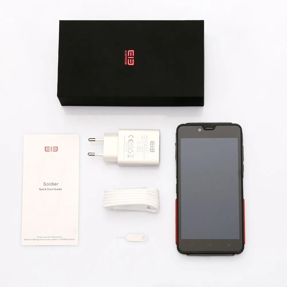 Elephone солдат водонепроницаемый мобильный телефон с IP68 Android 8 0 4G B 128 ГБ 5 дюймов 2 К MTK