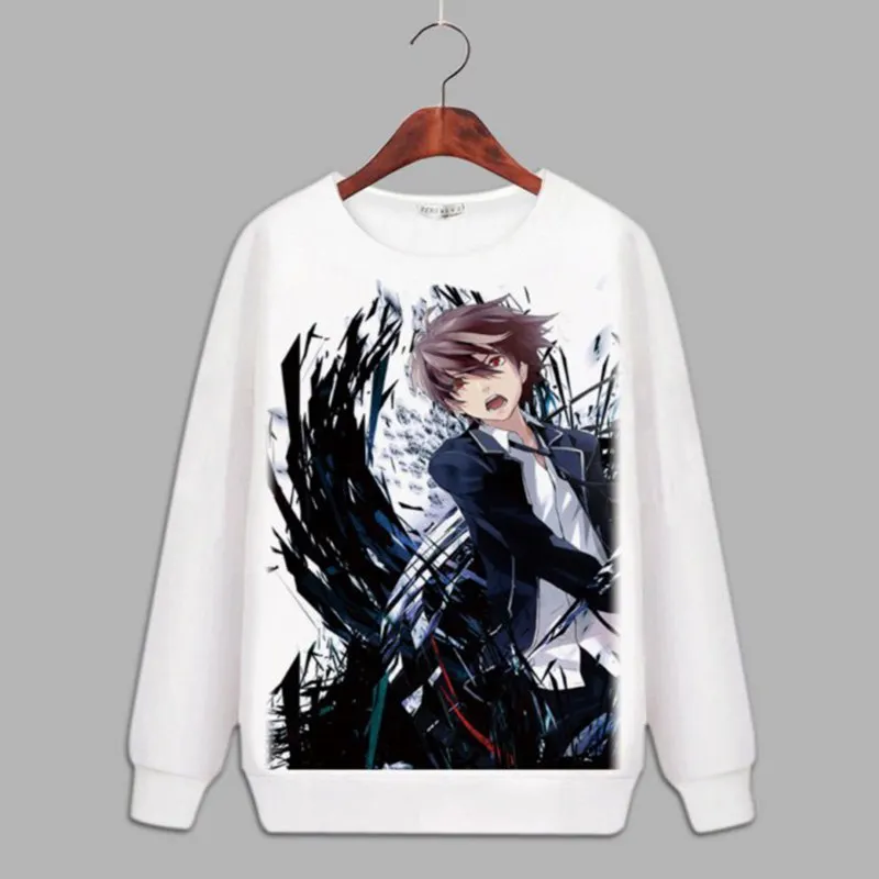 Guilty Crown косплей аниме толстовка с капюшоном унисекс длинный рукав GC OUMA SHU флисовые