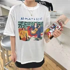 Женская футболка kuakuayu HJN, с рисунком Анри Матисса, La Musica, в Корейском стиле, ретро, в стиле ольччан, футболка с картиной