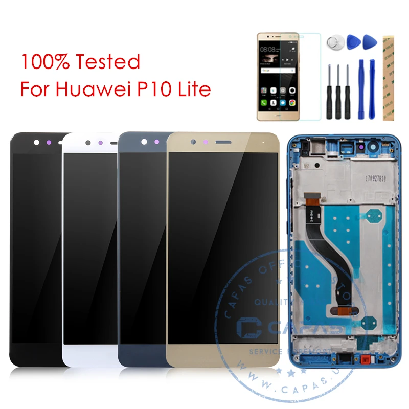 ЖК-дисплей и рамка для Huawei P10 Lite дигитайзер с сенсорным экраном Nova Youth запасные
