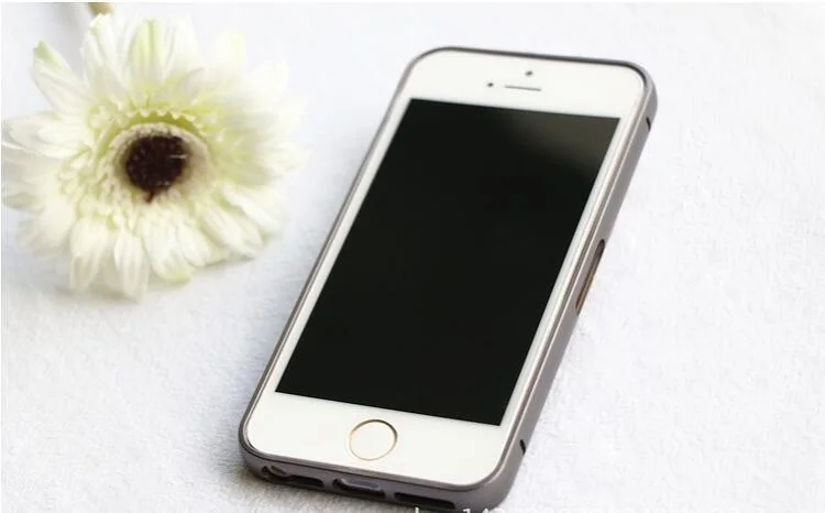Ультра тонкий чехол для iPhone i5 5S SE противоударный алюминиевый металлический бампер рамка чехол для iPhone5 5S SE 6 7 8 Plus X XS XR
