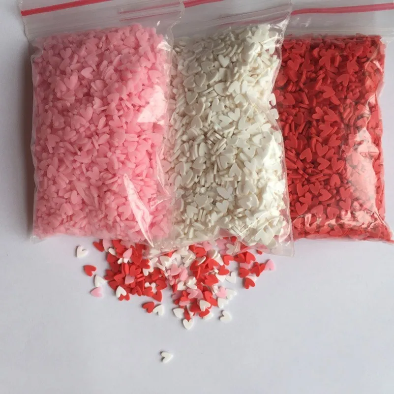 100 г Полимерная глина в форме сердца моделирование еды шоколада посыпать для