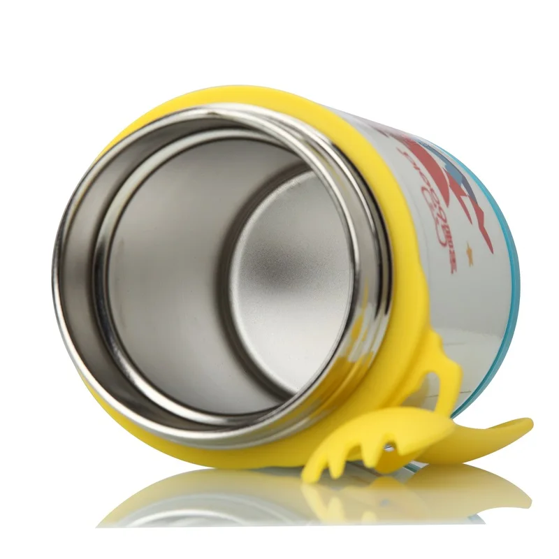 400 мл изолированный контейнер для пищи с пластиковой ложкой и портативной сумкой